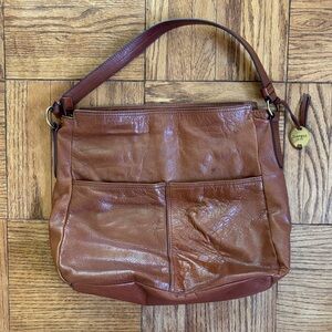 Margot New York Soft Brown Leather Shoulder Bag